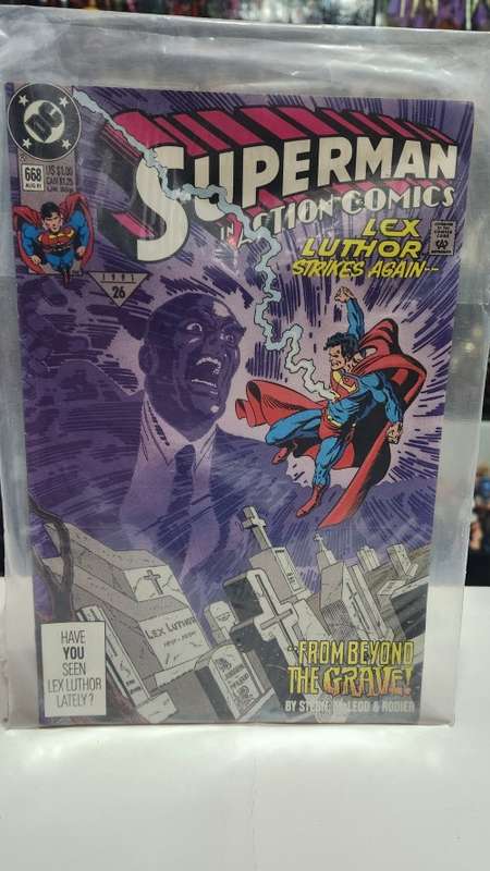 1991 Comic SUPERMAN IN ACTION COMICS LEX LUTHOR STRIKES AGAIN