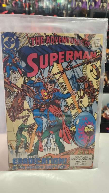 1989 COMIC THE ADVENTURES OF SUPERMAN ERADICATION
