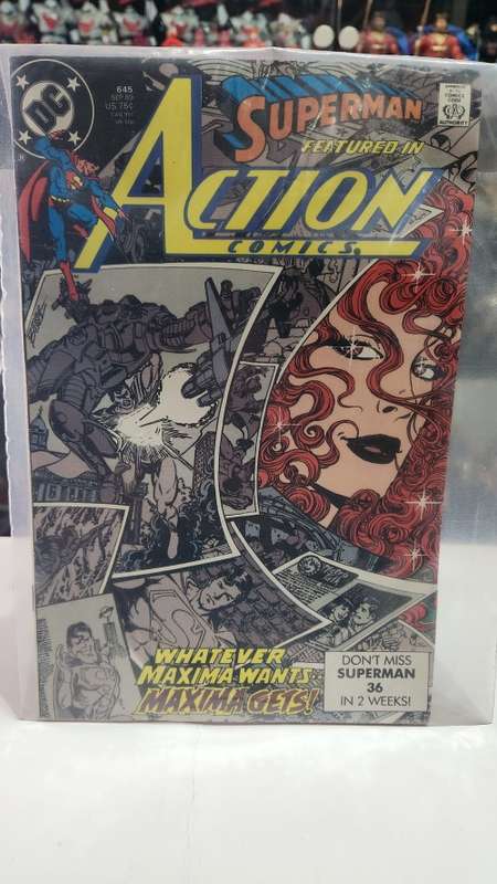 1989 Comic SUPERMAN IN ACTION COMICS WHATEVER MAXIMA WANTS MAXIMA GETS