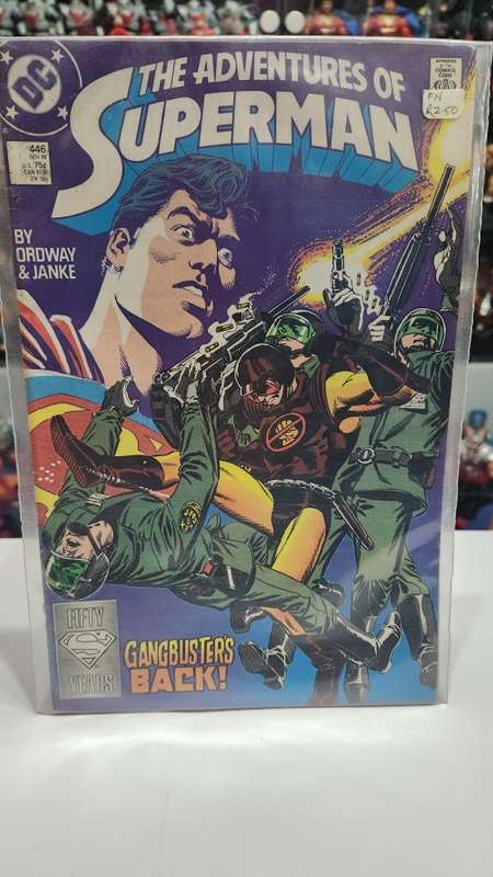 1988 Comic THE ADVENTURES OF SUPERMAN GANGBUSTERS BACK