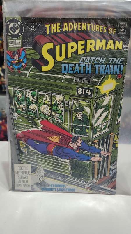 1991 Comic THE ADVENTURES OF SUPERMAN CATCH THE DEATH TRAIN