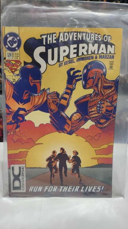 1995 Comic THE ADVENTURES OF SUPERMAN RUN FOR THEIR LIVES