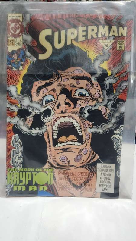 1991 Comic SUPERMAN THE MARK OF THE KRYPTON MAN