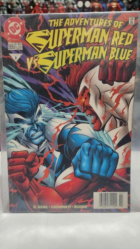 1998 Comic THE ADVENTURES OF SUPERMAN RED vs BLUE