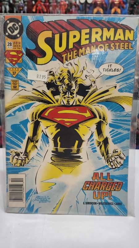 1993 Comic SUPERMAN MAN OF STEEL ALL CHARGED UP