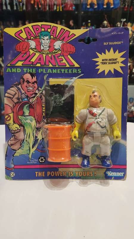1991 MOC CAPTAIN PLANET SLY SLUDGE Vintage Figure