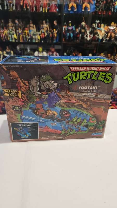 1989 TMNT BOXED FOOTSKI Vintage Figure Teenage Mutant Ninja Turtles