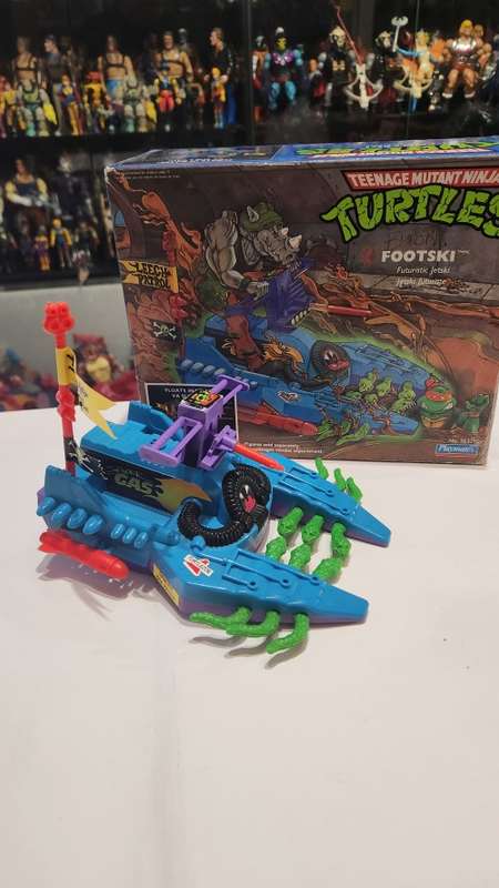 1989 TMNT BOXED FOOTSKI Vintage Figure Teenage Mutant Ninja Turtles