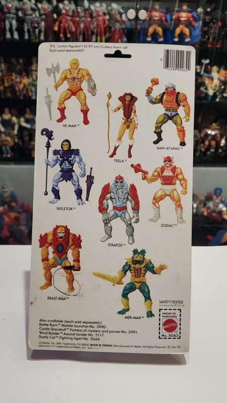 1982 MOC Beast Man of He-Man-Masters of the Universe (MOTU) Vintage Figure(CUSTOM CARD RE-CARDED)