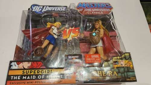 MOTUC 2 Pack SUPERGIRL VS SHE-RA (MOC) Masters Of The Universe Classics Figure He-Man