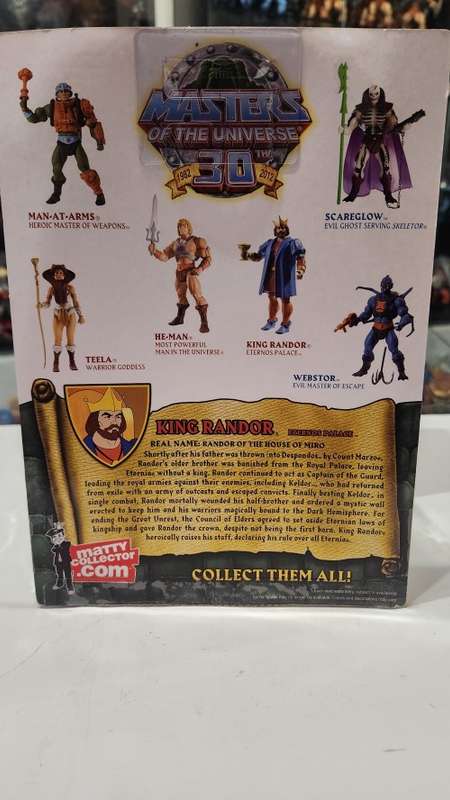 MOTUC ETERNOS PALACE KING RANDOR (MOC) Masters Of The Universe Classics Figure He-Man