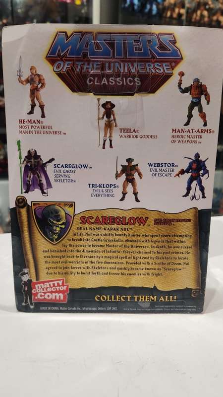 MOTUC SCARE GLOW (MOC) Masters Of The Universe Classics Figure He-Man