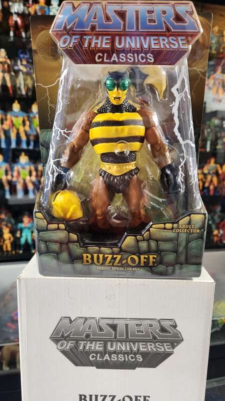 MOTUC BUZZ OFF (MOC) Masters Of The Universe Classics Figure He-Man