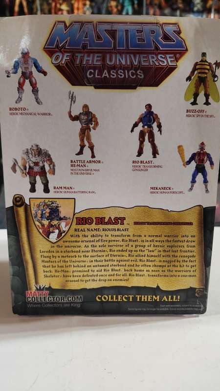 MOTUC RIO-BLAST (MOC) Masters Of The Universe Classics Figure He-Man