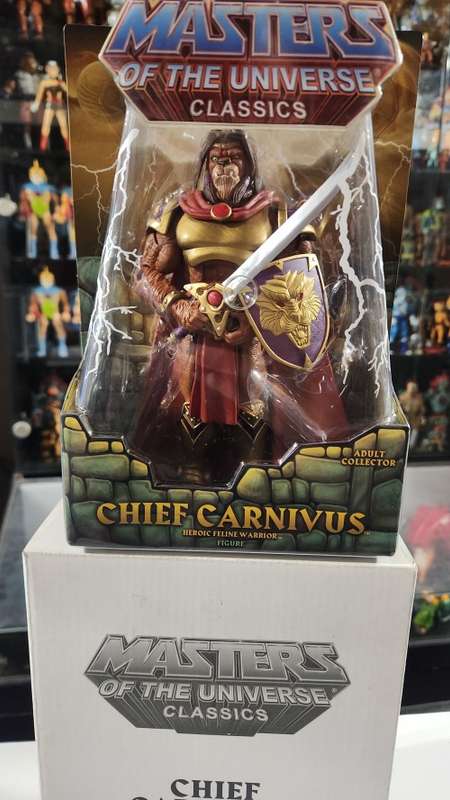 MOTUC CHIEF CARNIVUS (MOC) Masters Of The Universe Classics Figure He-Man