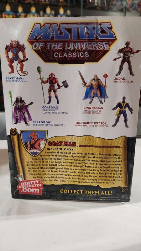 MOTUC GOAT MAN (MOC) Masters Of The Universe Classics Figure He-Man