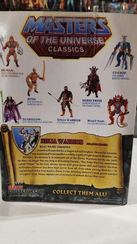 MOTUC NINJA WARRIOR (MOC) Masters Of The Universe Classics Figure He-Man
