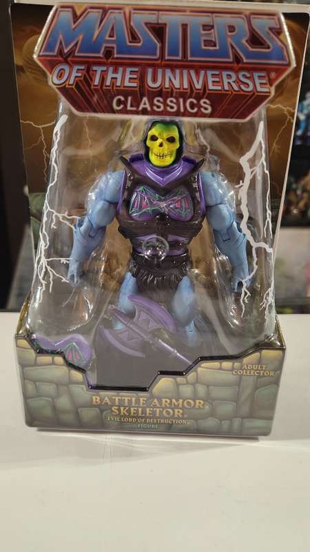 MOTUC BATTLE ARMOR SKELETOR (MOC) Masters Of The Universe Classics Figure He-Man