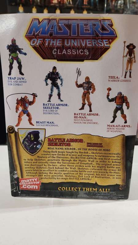 MOTUC BATTLE ARMOR SKELETOR (MOC) Masters Of The Universe Classics Figure He-Man