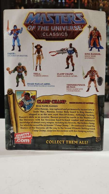MOTUC CLAMP CHAMP (MOC) Masters Of The Universe Classics Figure He-Man