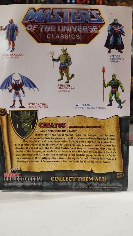 MOTUC Ceratus (MOC) Masters Of The Universe Classics Figure He-Man
