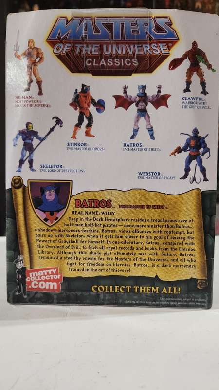 MOTUC BATROS (MOC) Masters Of The Universe Classics Figure He-Man