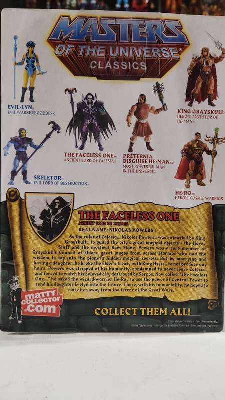 MOTUC THE FACELESS ONE (MOC) Masters Of The Universe Classics Figure He-Man