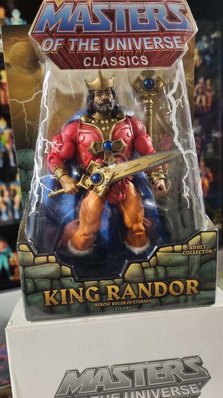 MOTUC KING RANDOR (MOC) Masters Of The Universe Classics Figure He-Man
