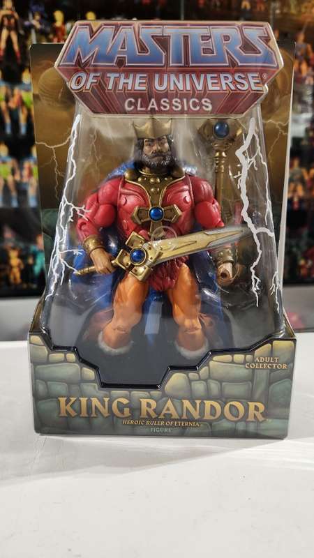 MOTUC KING RANDOR (MOC) Masters Of The Universe Classics Figure He-Man
