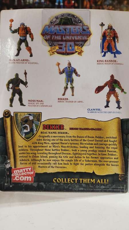 MOTUC DEKKER (MOC) Masters Of The Universe Classics Figure He-Man