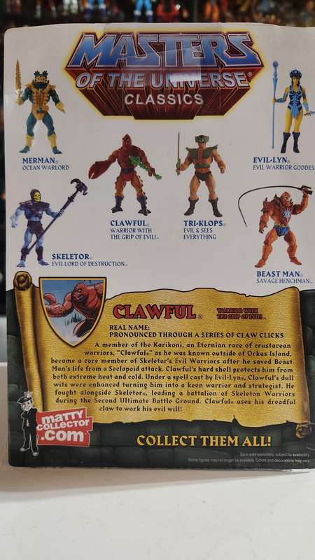 MOTUC CLAWFUL (MOC) MOTU Masters Of The Universe Classics Figure He-Man