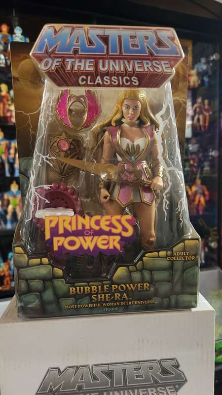 MOTUC BUBBLE POWER SHE-RA (MOC) Masters Of The Universe Classics Figure He-Man