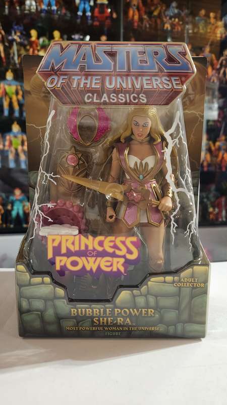 MOTUC BUBBLE POWER SHE-RA (MOC) Masters Of The Universe Classics Figure He-Man