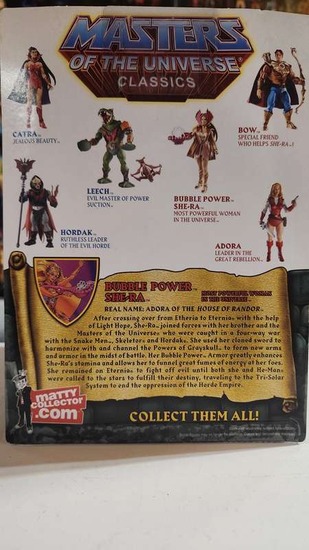 MOTUC BUBBLE POWER SHE-RA (MOC) Masters Of The Universe Classics Figure He-Man