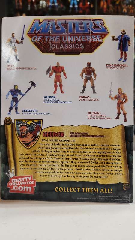MOTUC Geldor (MOC) Masters Of The Universe Classics Figure He-Man