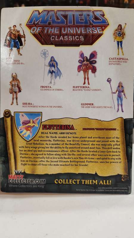 MOTUC FLUTTERINA (MOC) Masters Of The Universe Classics Figure He-Man