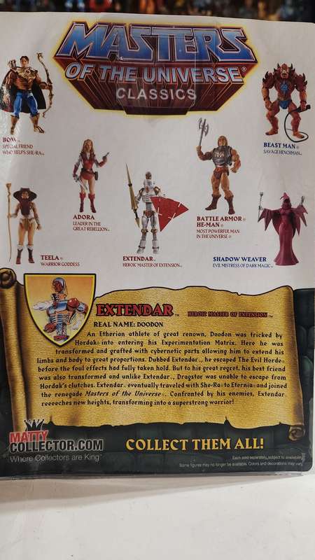 MOTUC EXTENDAR (MOC) Masters Of The Universe Classics Figure He-Man