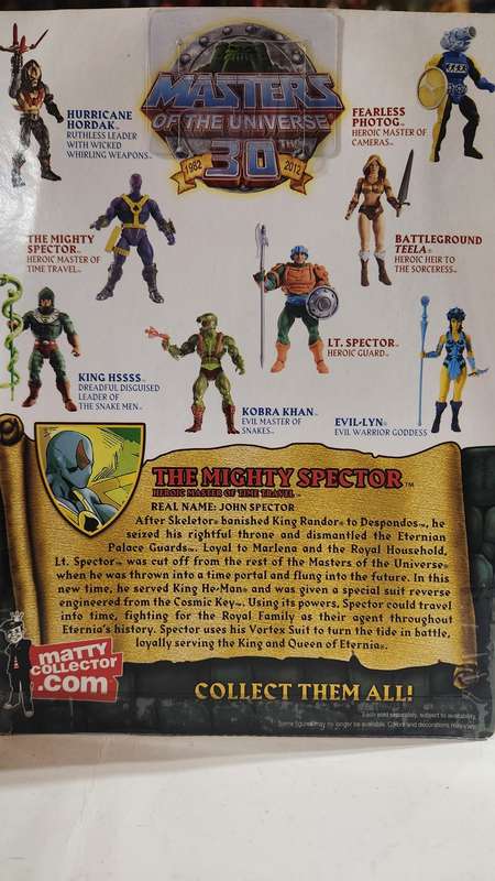MOTUC THE MIGHTY SPECTOR (MOC) Masters Of The Universe Classics Figure He-Man