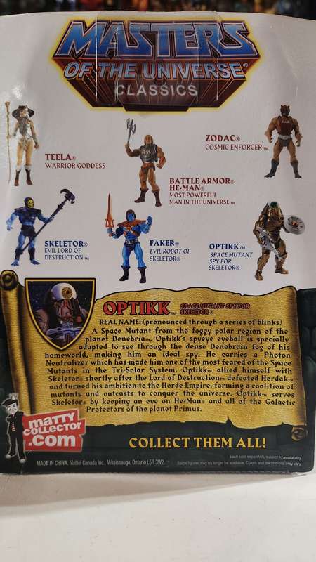 MOTUC OPTIKK (MOC) Masters Of The Universe Classics Figure He-Man