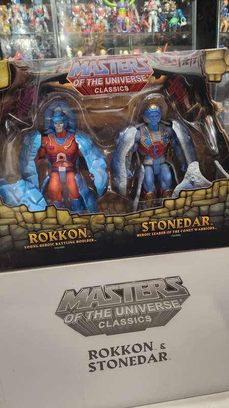 MOTUC ROKKON AND STONEDAR (MOC) Masters Of The Universe Classics Figure He-Man
