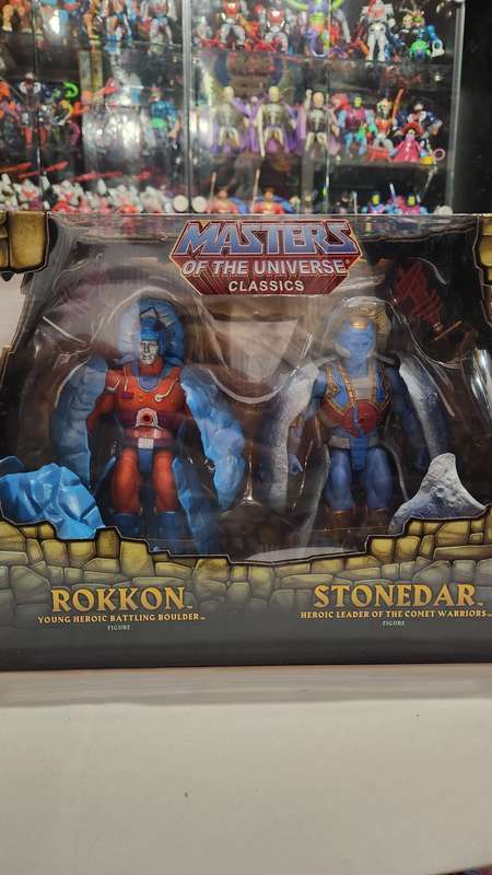 MOTUC ROKKON AND STONEDAR (MOC) Masters Of The Universe Classics Figure He-Man