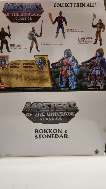 MOTUC ROKKON AND STONEDAR (MOC) Masters Of The Universe Classics Figure He-Man