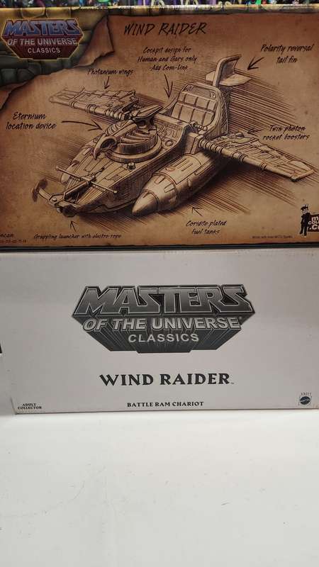 MOTUC WIND RAIDER (MOC) Masters Of The Universe Classics Figure He-Man