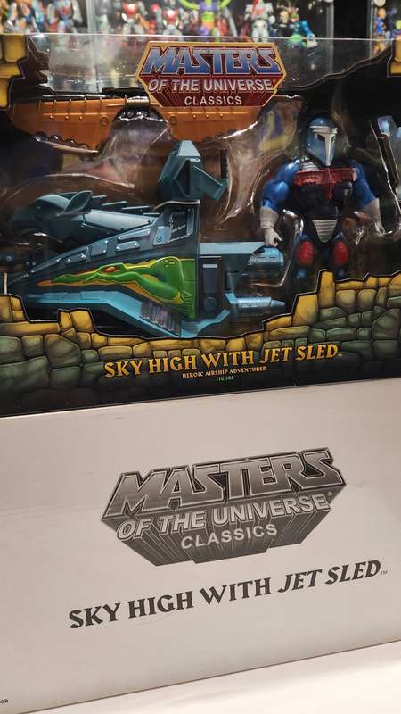 MOTUC SKY HIGH WITH JET SLED (MOC) Masters Of The Universe Classics Figure He-Man