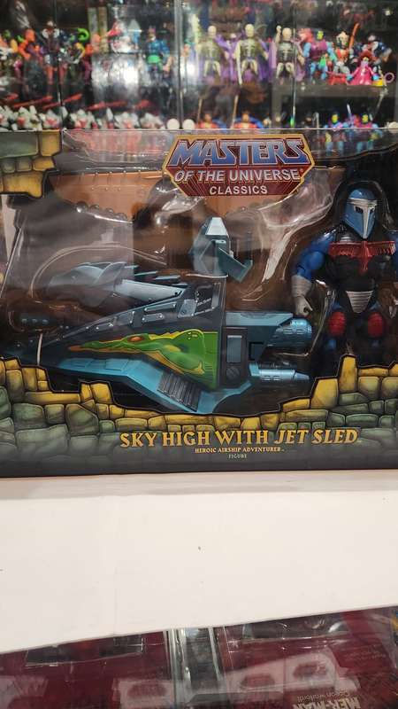 MOTUC SKY HIGH WITH JET SLED (MOC) Masters Of The Universe Classics Figure He-Man