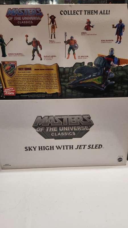 MOTUC SKY HIGH WITH JET SLED (MOC) Masters Of The Universe Classics Figure He-Man