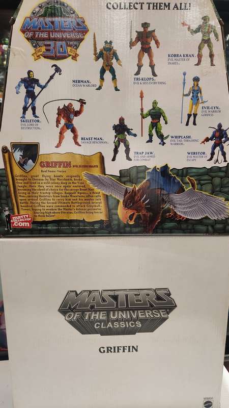 MOTUC GRIFFIN (MOC) MOTU Masters Of The Universe Classics Figure He-Man