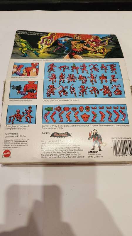 1985 BOXED Complete Modulok of He-Man-Masters of the Universe (MOTU) Vintage Figure