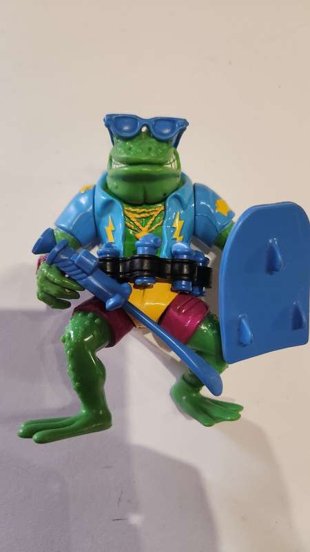 1989 Complete Genghis Frog Vintage Figure Teenage Mutant Ninja Turtles 12