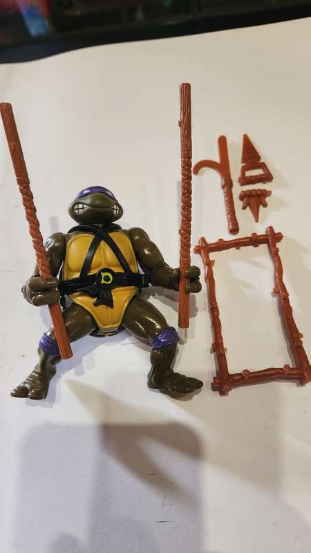 1988 Donatello Soft Head Vintage Figure Teenage Mutant Ninja Turtles #12